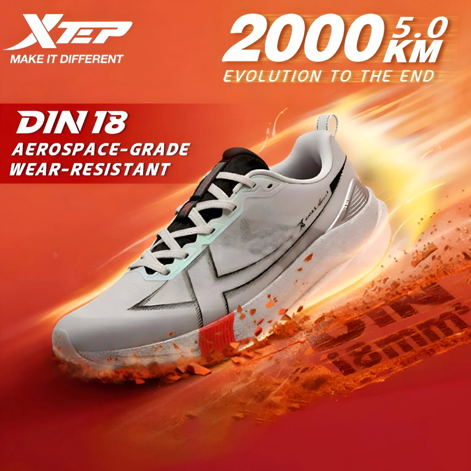Scarpa da basket Xtep 2000km 5.0 Scarpe da Running – Sneakers da Maratona Morbide e Ammortizzate – Scarpe Professionali Leggere e Ultra-Resistenti - RAVsneakers