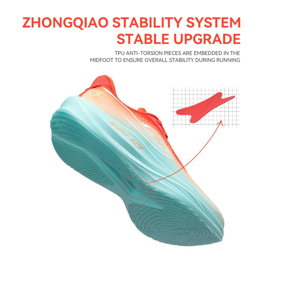 Scarpa da basket QIAODAN WIND 3TR Scarpe da Running Maratona Uomo 2025 – Scarpe Sportive con Suola Spessa e Ammortizzazione – Sneakers da Allenamento Maschili. - RAVsneakers