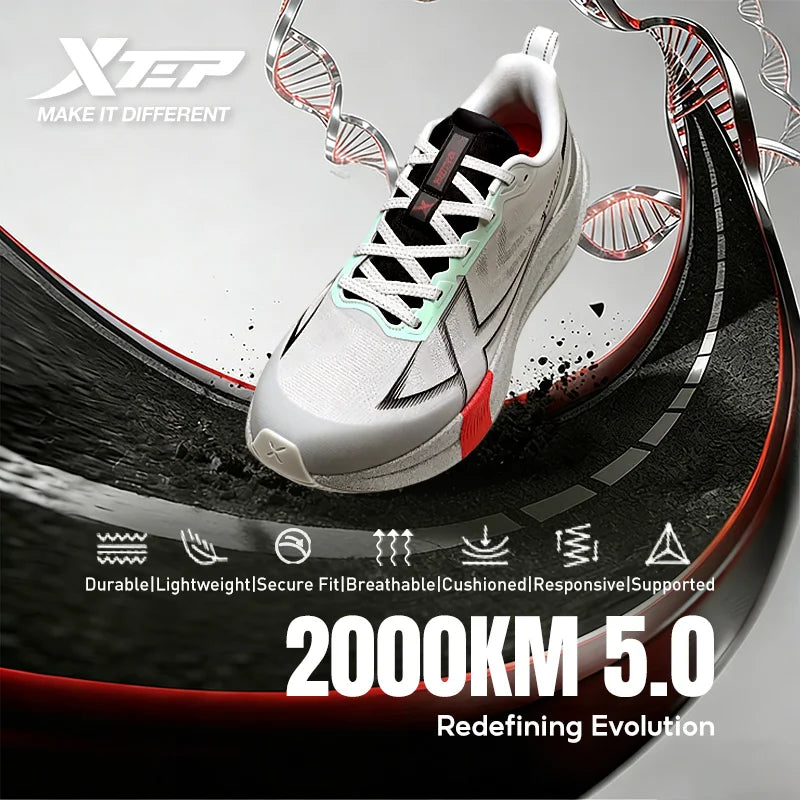 Scarpa da basket Xtep 2000km 5.0 Scarpe da Running – Sneakers da Maratona Morbide e Ammortizzate – Scarpe Professionali Leggere e Ultra-Resistenti - RAVsneakers